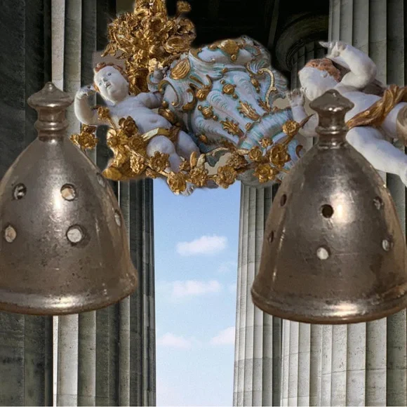 Antique Sterling Silver Sheffield Silver Co NY Crystal Salt & Pepper Shakers - Picture 8 of 10